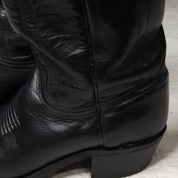 J. CHISHOLM Black Leather Boots - Picture 4 of 16